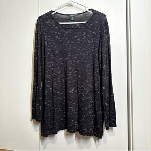 Roots Canada Lightweight Marbled Long Sleeve Shirt Womens Medium